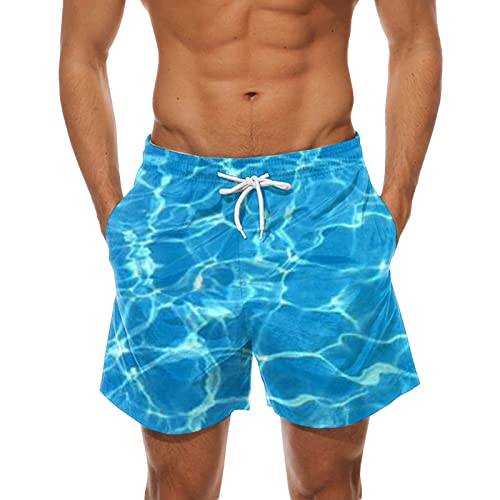 BOTCAM Bunt Strandshorts Herren Mehrfachdruck Kurze Badehose Tropische Floral Druck Urlaub Hawaiihose Bermuda Sommer Blumenmuster Schwimmhose Badeshorts Wassersport Freizeithose Shorts von BOTCAM