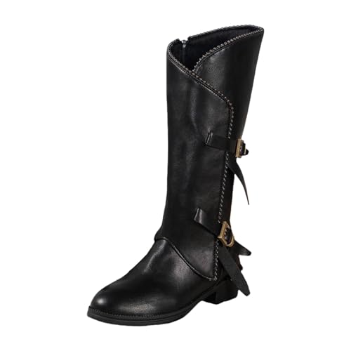 BOTCAM Damen Kniehohe Stiefel High Knee Westernstiefel Cowboystiefel Mit Reißverschluss Und Blockabsatz PU-Leder Kleiderstiefel Reiterstiefel Retro Renaissance Übergangsstiefel Schlupfstiefel BOTCAM Damen Kniehohe Stiefel High Knee Westernstiefel Cowboystiefel Mit Reißverschluss Und Blockabsatz PU-Leder Kleiderstiefel Reiterstiefel Retro Renaissance Übergangsstiefel Schlupfstiefel von BOTCAM