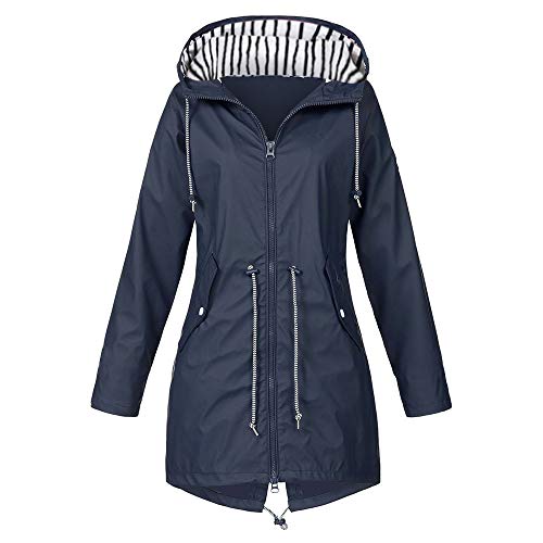 BOTCAM Damen Regenjacke Gefüttert Warm: Regenparka Mit Fleece Lange Kapuzenjacke Leichte Outdoorjacke Wasserdicht Atmungsaktiv Winddicht 3 In 1 Funktionsjacke Parka Damen üBergangsjacke Regenmante von BOTCAM