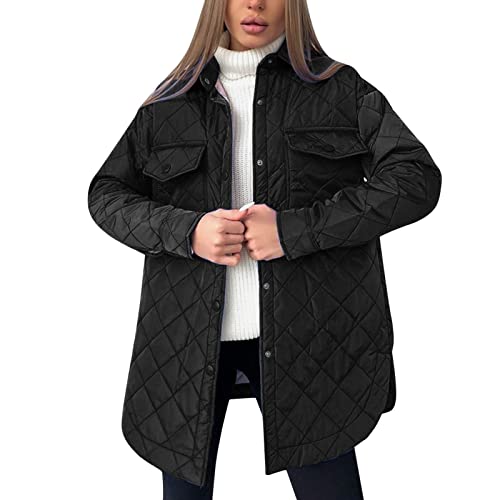 BOTCAM Damen Steppjacke Übergangsjacke kurz Jacke mit Stehkragen leichte warme Winter Jacke Freizeit Mäntel winddicht Outdoorjacke Baumwolljacke Krawatte Taille Daunenjacke Knopf Puffer Jacke von BOTCAM