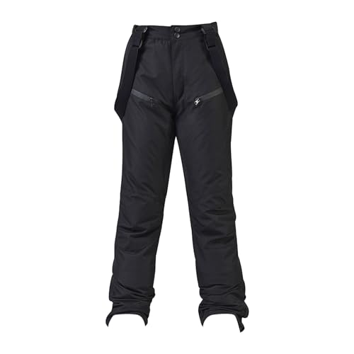 Damen wasserdichte, Winter Skihose mit Verstellbaren Trägern Overall Winddichte Schneehose Frauen Softshellhose Outdoor Warme Skihose Winterhose Thermohose Snowboardhose Wanderhose von BOTCAM
