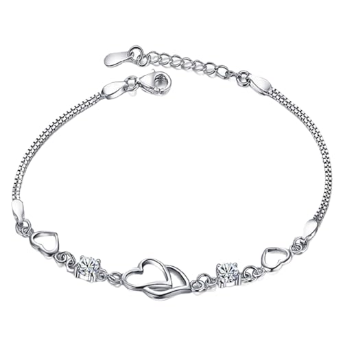 BOTCAM -Design Sinn Intarsien Zirkon Herz Schmuck Herz Zu Armband Für Mädchen Hohe Schmuck Armbänder Zusammen von BOTCAM
