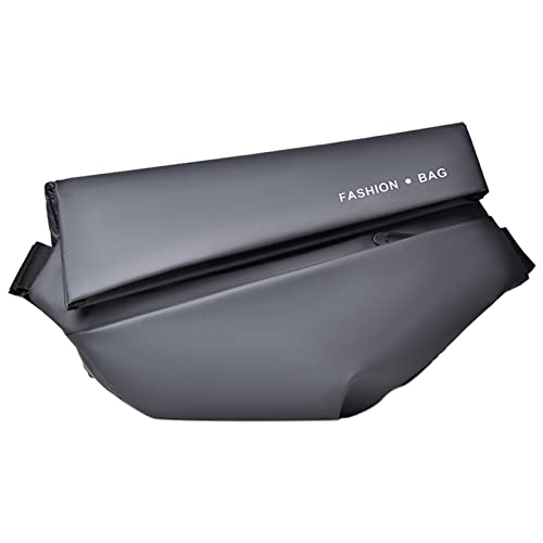 BOTCAM Gitarren Taschen Weinrot Und Einfache Muster Große Kapazität Praktische Solide Outdoor Brust Taschendieb Taschen Damen (Grey, One Size) von BOTCAM