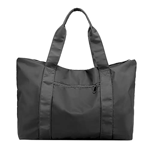 BOTCAM Große Taschen Für Schule Reise-Umhängetasche mit großer Kapazität für Männer und Frauen aus Nylongewebe uzierte Taschen (Grey, One Size) von BOTCAM