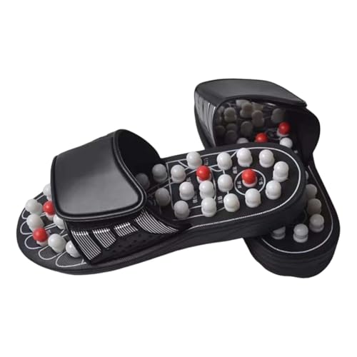 BOTCAM Hausschuhe Herren mit Massage, Badeschuhe Badelatschen Bequeme Weich Fussmassage Hausschuhe Akupressur Fussmassagegerät Badeschlappen Slippers Foot Massager Damen Pantoffeln Gr.38-45 von BOTCAM