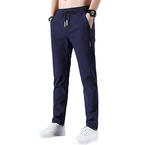 BOTCAM Herren Jogginghose Lang Sporthose Eisseide Stretch Schnell Trocknende Ice Seide Freizeithose Atmungsaktive Einfarbig Sommerhose Slim Fit Sweatpants Trainingshose Mit Kordelzug Und Taschen BOTCAM Herren Jogginghose Lang Sporthose Eisseide Stretch Schnell Trocknende Ice Seide Freizeithose Atmungsaktive Einfarbig Sommerhose Slim Fit Sweatpants Trainingshose Mit Kordelzug Und Taschen von BOTCAM