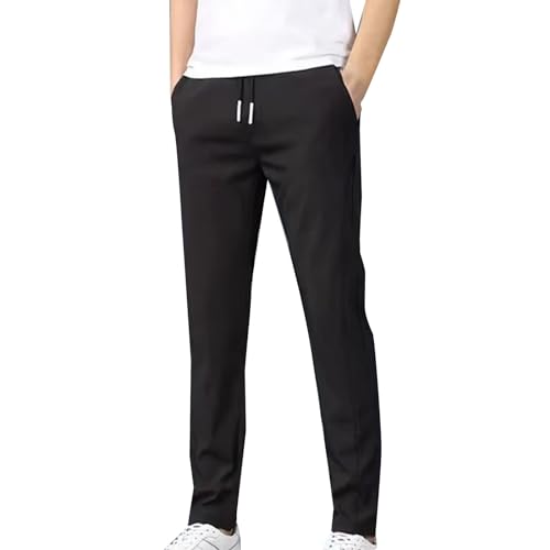 BOTCAM Herren Jogginghose Lang Sporthose Eisseide Stretch Schnell Trocknende Ice Seide Freizeithose Atmungsaktive Einfarbig Sommerhose Slim Fit Sweatpants Trainingshose Mit Kordelzug Und Taschen BOTCAM Herren Jogginghose Lang Sporthose Eisseide Stretch Schnell Trocknende Ice Seide Freizeithose Atmungsaktive Einfarbig Sommerhose Slim Fit Sweatpants Trainingshose Mit Kordelzug Und Taschen von BOTCAM