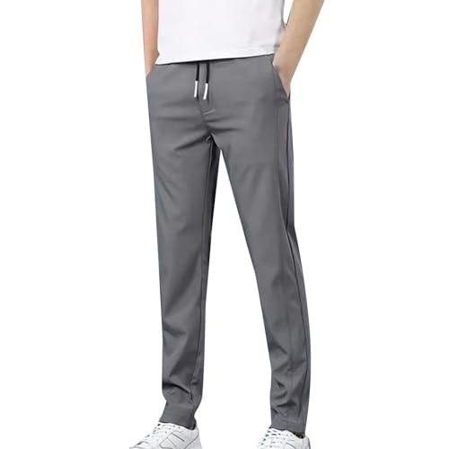 BOTCAM Herren Jogginghose Lang Sporthose Eisseide Stretch Schnell Trocknende Ice Seide Freizeithose Atmungsaktive Einfarbig Sommerhose Slim Fit Sweatpants Trainingshose Mit Kordelzug Und Taschen BOTCAM Herren Jogginghose Lang Sporthose Eisseide Stretch Schnell Trocknende Ice Seide Freizeithose Atmungsaktive Einfarbig Sommerhose Slim Fit Sweatpants Trainingshose Mit Kordelzug Und Taschen von BOTCAM