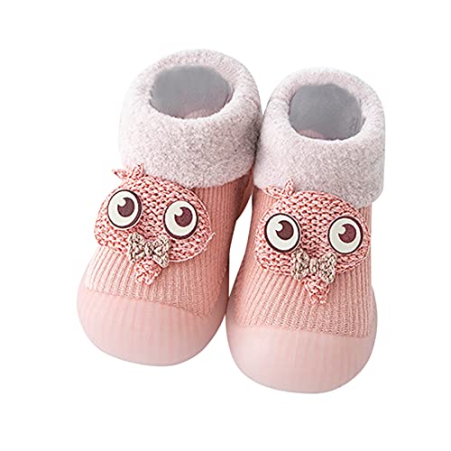 BOTCAM Jungen Sohle Warme Socken Baby Kinder Hausschuhe Stricken Weiche Solide Kleinkind Mädchen Strumpf Gummi Babyschuhe Kids Schuhe Jungen von BOTCAM