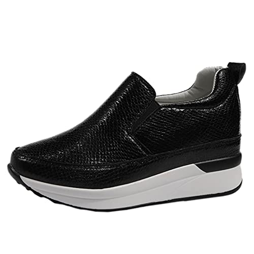 BOTCAM Keilsneaker Vorne-Leder Walkingschuhe Für Damen Dicke Sohle Low Wedge Wanderschuhe Mode Elegant Komfort Slip On Trekkingschuhe Sommer Outdoor Bequeme Flache Freizeitschuhe Alltagsschuhe BOTCAM Keilsneaker Vorne-Leder Walkingschuhe Für Damen Dicke Sohle Low Wedge Wanderschuhe Mode Elegant Komfort Slip On Trekkingschuhe Sommer Outdoor Bequeme Flache Freizeitschuhe Alltagsschuhe von BOTCAM