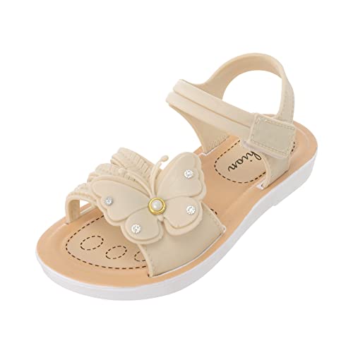 BOTCAM Kinderschuhe Mädchen Sandalen Sommer weiche Sohle rutschfeste bequeme Mode Prinzessin Schuhe Schleife Sandalen Kindersandale von BOTCAM