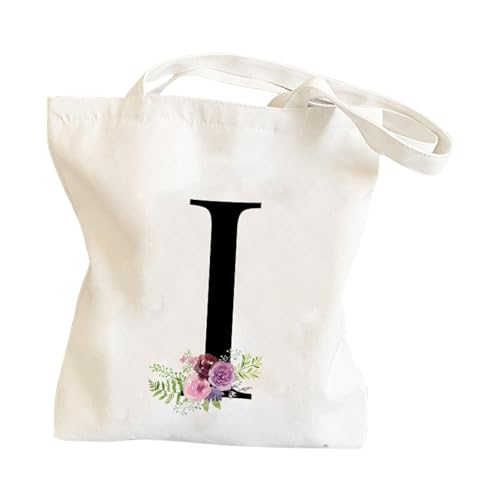 BOTCAM Kleid Mit Taschen Schwarz Herren- und Damen-Leinentasche mit Blumendruck zum Einkaufen und Picknicken Auto Kofferraum Taschen (I, One Size) von BOTCAM