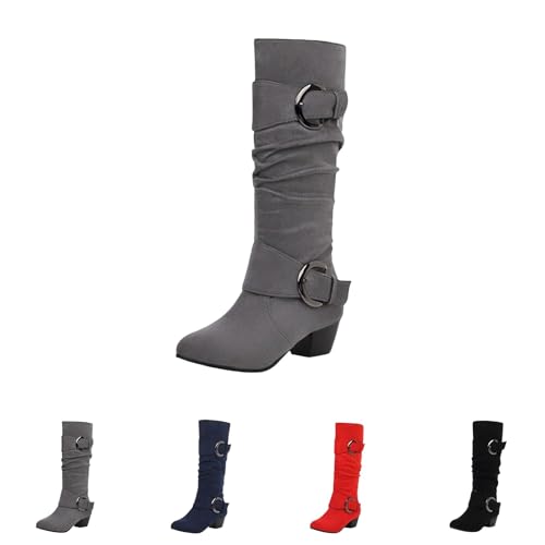 BOTCAM Kniehohe Stiefel Damen Kleiderstiefel Mit Reißverschluss Blockabsatz Reiterstiefel High Knee Schlupfstiefel Spitze Zehenbereich Retro Westernstiefel Renaissance Damenstiefel Übergangsstiefel BOTCAM Kniehohe Stiefel Damen Kleiderstiefel Mit Reißverschluss Blockabsatz Reiterstiefel High Knee Schlupfstiefel Spitze Zehenbereich Retro Westernstiefel Renaissance Damenstiefel Übergangsstiefel von BOTCAM