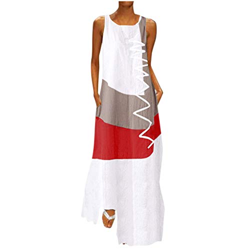 BOTCAM Maxikleider Damen Elegant Hochzeit Abendkleid Frauen Retro Blumendruck Rundhals ärmellos Strandkleid Damen GroßE GrößEn Sommer Lose Freizeitkleid Langes Sommerkleid Cocktailkleid BOTCAM Maxikleider Damen Elegant Hochzeit Abendkleid Frauen Retro Blumendruck Rundhals ärmellos Strandkleid Damen GroßE GrößEn Sommer Lose Freizeitkleid Langes Sommerkleid Cocktailkleid von BOTCAM