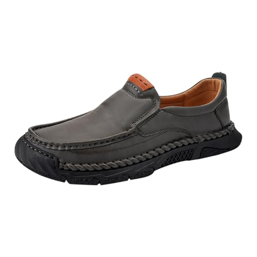 BOTCAM Mokassins Herren Klassische Loafer Weich Comfort Bootsschuhe Slip On rutschfeste Freizeitschuhe Fahrenschuhe Halbschuhe Lederschuhe Business-Schuhe Barfußschuhe Schlüpfenschuhe von BOTCAM