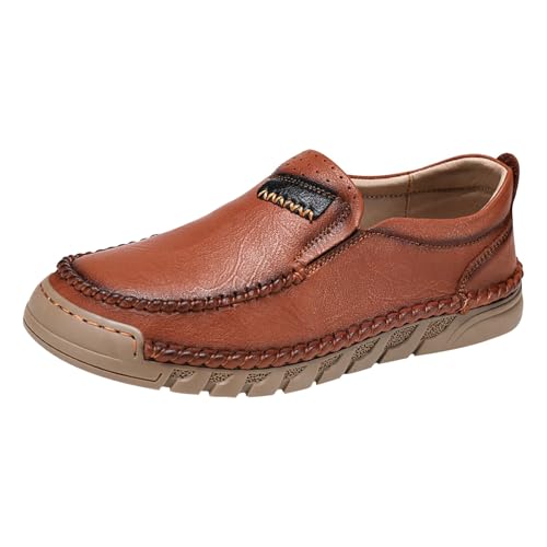 BOTCAM Mokassins Herren Loafers Business Schuhe Slip On Ohne Schnürsenkel Bootsschuhe Freizeitschuhe Fahrenschuhe Halbschuhe Business-Schuhe Weichen Sohle Barfußschuhe Schlüpfenschuhe von BOTCAM