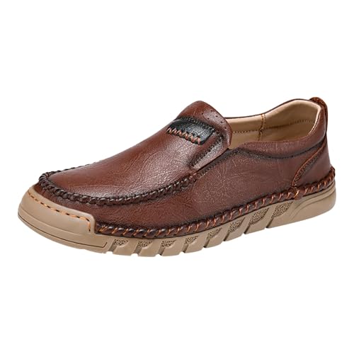 BOTCAM Mokassins Herren Loafers Business Schuhe Slip On Ohne Schnürsenkel Bootsschuhe Freizeitschuhe Fahrenschuhe Halbschuhe Business-Schuhe Weichen Sohle Barfußschuhe Schlüpfenschuhe von BOTCAM