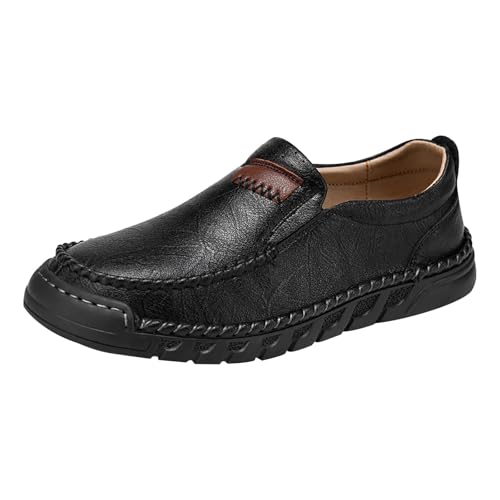 BOTCAM Mokassins Herren Loafers Business Schuhe Slip On Ohne Schnürsenkel Bootsschuhe Freizeitschuhe Fahrenschuhe Halbschuhe Business-Schuhe Weichen Sohle Barfußschuhe Schlüpfenschuhe von BOTCAM