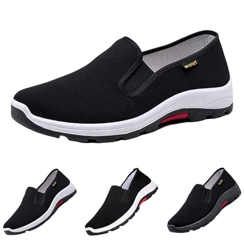 BOTCAM Orthopädische Schuhe Für Herren Slip On Sneaker Ohne Schnürsenkel Weichen Sohle Sportschuhe Turnschuhe Laufschuhe Leichte Atmungsaktiv Sport, Freizeit, Fitness, Jogging, Walking Barfußschuhe von BOTCAM