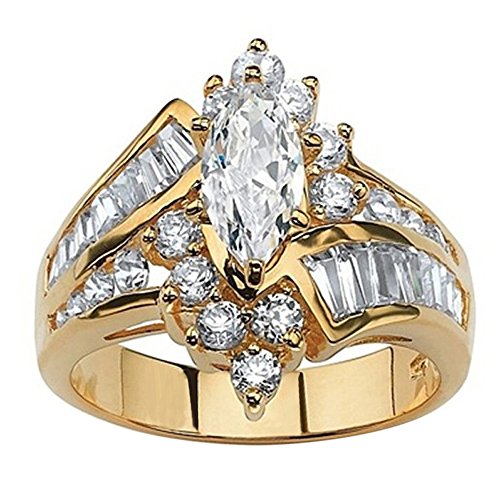 BOTCAM Schliff Ring Handschmuck Verlobung für Ihr Jubiläum Ring Aus Der Ringe (Gold, 10号) von BOTCAM