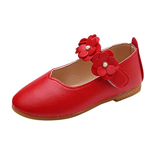 BOTCAM Single Baby Mädchen Tanz Kinder Kind Prinzessin Student feste weiche Schuhe Blume Baby-Schuhe Ballerina von BOTCAM