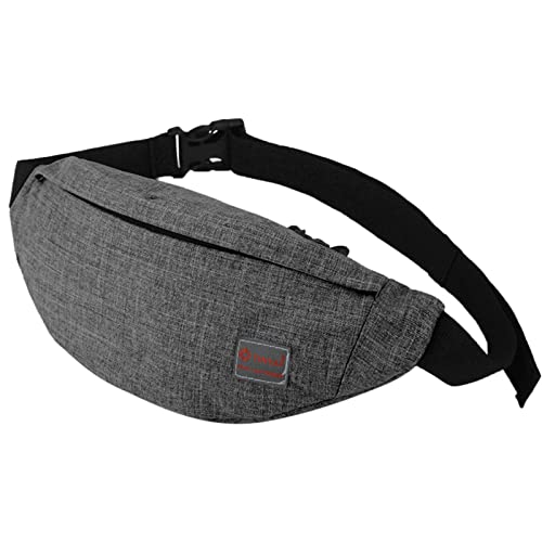 Beauty Taschen mit Reißverschluss, verstellbare Taille, Sport-Gürteltasche, Umhängetasche (Grey, One Size) von BOTCAM