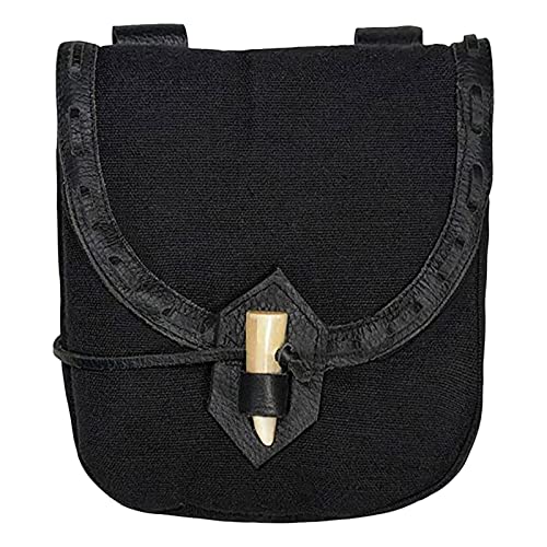 Beutel Taschen Damen 2022 Außenhandel Einfarbig Nähen Gürteltasche Licht Retro Kuh Horn Schnalle Handgemachte Tasche (BK2, One Size) von BOTCAM