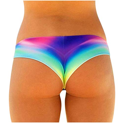 Damen Bikini Slips Brasilianisch Klassische Bikinihose Bademode Elegantes Niedrige Taille Bottom Tanga Bikini Slip Strandbikinis Triangel Badeanzug Unterhosen Panties Hipster Höschen von BOTCAM