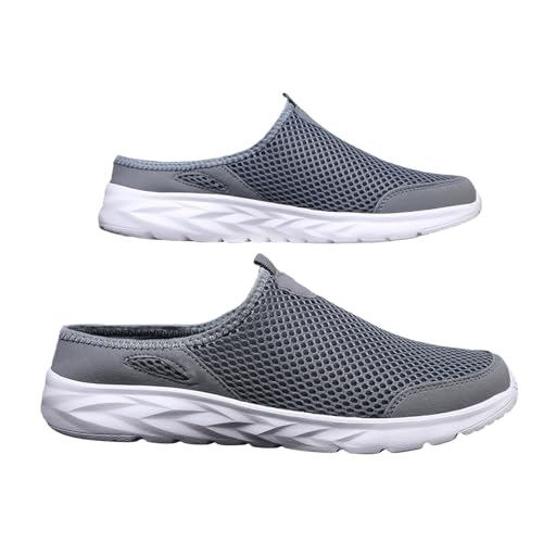 Damen Herren Clogs Hausschuhe Air Cushion Slip On Walking Orthopädische Schuhe Freizeit Mesh Atmungsaktiv Halboffene Pantoletten Walkingschuhe Leicht Bequem Schlupfschuhe Gartenschuhe von BOTCAM