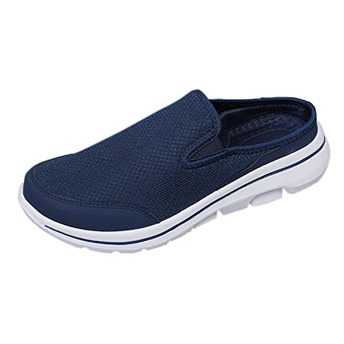 Damen Herren Clogs Hausschuhe Air Cushion Slip On Walking Orthopädische Schuhe Freizeit Mesh Atmungsaktiv Halboffene Pantoletten Walkingschuhe Leicht Bequem Schlupfschuhe Gartenschuhe von BOTCAM