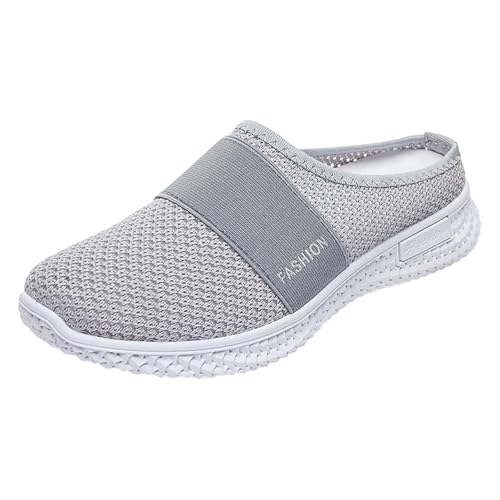 Damen Herren Clogs Hausschuhe Air Cushion Slip On Walking Orthopädische Schuhe Freizeit Mesh Atmungsaktiv Halboffene Pantoletten Walkingschuhe Leicht Bequem Schlupfschuhe Gartenschuhe von BOTCAM