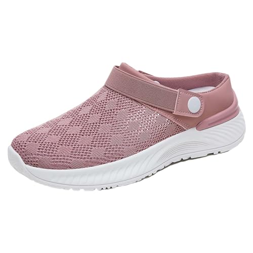 Damen Herren Clogs Hausschuhe Air Cushion Slip On Walking Orthopädische Schuhe Freizeit Mesh Atmungsaktiv Halboffene Pantoletten Walkingschuhe Leicht Bequem Schlupfschuhe Gartenschuhe von BOTCAM