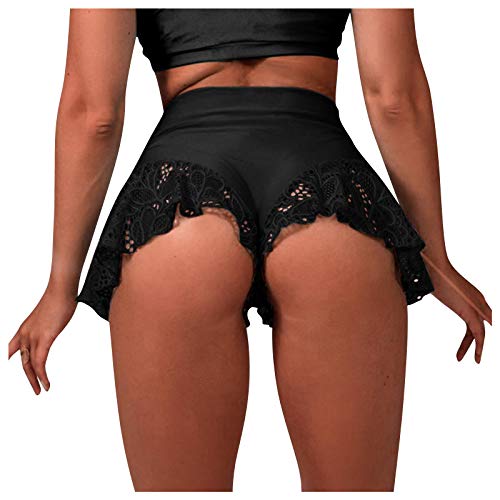 Damen Mini Baderock - Bikinihose Strand Rock Pole Dance Ruffled Shorts Tight Bikini Shorts Swimwear Badeanzug Hawaii Meer Strand Badeshorts Badeanzug Hotpants Tennisrock Yogashorts von BOTCAM