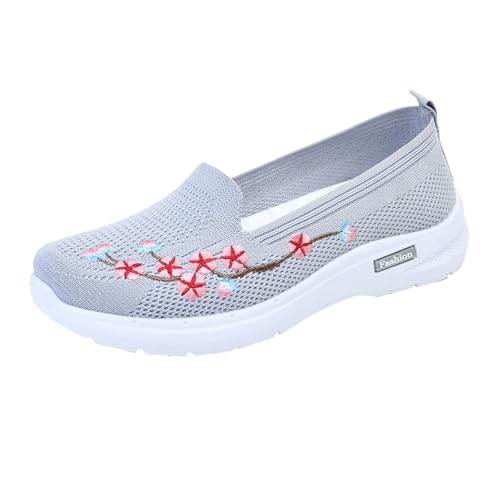 Damen Orthopädische Flachschuhe Weich Bequem Mesh Bestickt Strick Sandalen Geschlossene Hausschuhe Sommer Diabetiker Plateau Schuhe rutschfeste Sneaker für Frauen Alltag 36-42 Damen Orthopädische Flachschuhe Weich Bequem Mesh Bestickt Strick Sandalen Geschlossene Hausschuhe Sommer Diabetiker Plateau Schuhe rutschfeste Sneaker für Frauen Alltag 36-42 von BOTCAM