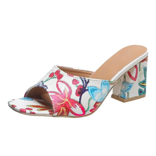 Damen Pantoletten Mit Absatz, Sandalen Peep Toe Mode Blockabsatz Party Schuhe Damen rutschfeste Clogs & Pantoletten Mit Fußbett Hausschuhe Bequeme Zehe Damenschuhe High Heel Slipper Damen Pantoletten Mit Absatz, Sandalen Peep Toe Mode Blockabsatz Party Schuhe Damen rutschfeste Clogs & Pantoletten Mit Fußbett Hausschuhe Bequeme Zehe Damenschuhe High Heel Slipper von BOTCAM