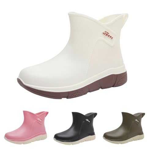 Damen Regenstiefel Mit Feste Gummi Sohle Weitschaft Extra Weit Gummistiefel Regenschuhe Wasserdichte Und Rutschfest Gummistiefeletten Gartenstiefel Halbhoch Bequem Und Nicht Stiefel Damen Regenstiefel Mit Feste Gummi Sohle Weitschaft Extra Weit Gummistiefel Regenschuhe Wasserdichte Und Rutschfest Gummistiefeletten Gartenstiefel Halbhoch Bequem Und Nicht Stiefel von BOTCAM