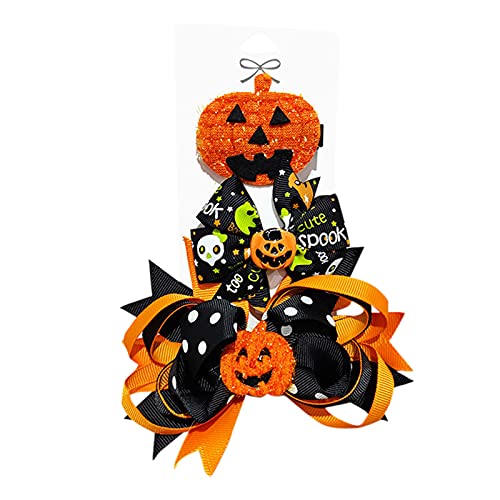 Dekoration Party Baby Kinder Halloween Zubehör Clips Haar Kopfbedeckung Cartoon Babypflege Unter 10 (F, One Size) von BOTCAM