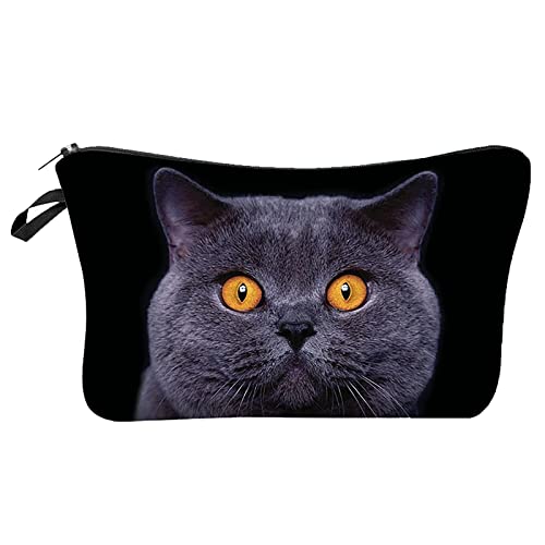 Designer Taschen Damen Klein Cat 3D gedruckte europäische und amerikanische Kosmetiktasche Handtasche Damen Aufbewahrungstasche (A, One Size) von BOTCAM