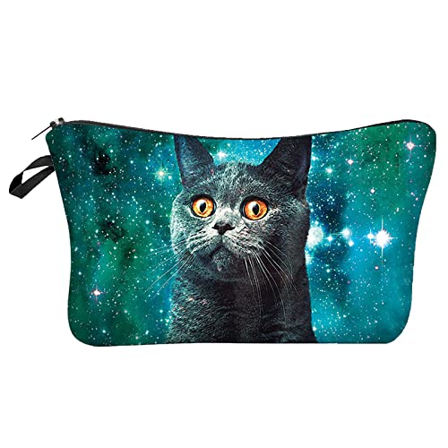 Designer Taschen Damen Klein Cat 3D gedruckte europäische und amerikanische Kosmetiktasche Handtasche Damen Aufbewahrungstasche (C, One Size) von BOTCAM