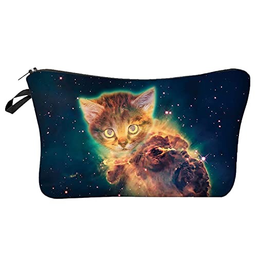 Designer Taschen Damen Klein Cat 3D gedruckte europäische und amerikanische Kosmetiktasche Handtasche Damen Aufbewahrungstasche (F, One Size) von BOTCAM