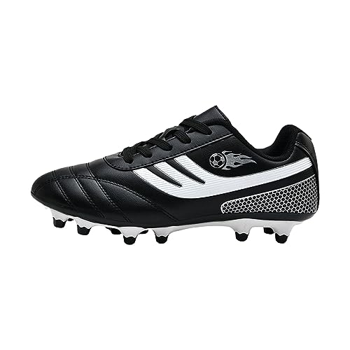 Fußballschuhe für Kinder, Lauftrainingsschuhe für Studenten und Sportler Kinder Jungs (Black, 36) von BOTCAM