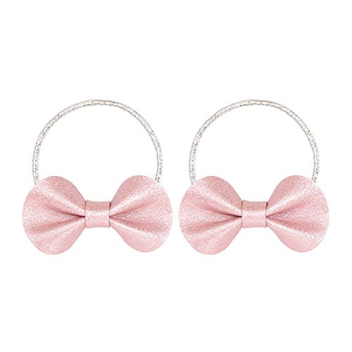 Girl band Haare 1paar Haare Baby Accessoires Kautschuk Elastik Säugling Kinder Haarzubehör Haargummi Damen Breit (Pink, One Size) von BOTCAM