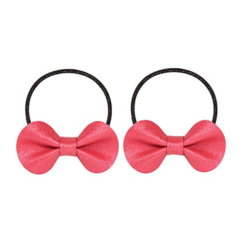 Girl band Haare 1paar Haare Baby Accessoires Kautschuk Elastik Säugling Kinder Haarzubehör Haargummi Damen Breit (Red, One Size) von BOTCAM