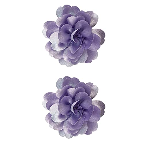 Headband 1paar Kopfbedeckung Blumenclip solide Mädchen Kinderhaar Baby Haarnadeln Kinder Haare Accessoires für Kinder Schal Kind (G, One Size) von BOTCAM