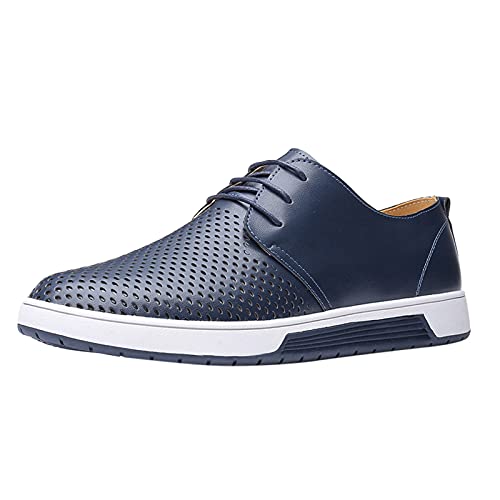 Herren Anzugschuhe Derby Schnürschuhe Business Schuhe - Formale Moderne Klassische Oxford Schuhe Herren Schwarz Weiß Lederschuhe Herren Braun Blau Anzugschuhe Herren Braun Schwarze Herren Bequem von BOTCAM