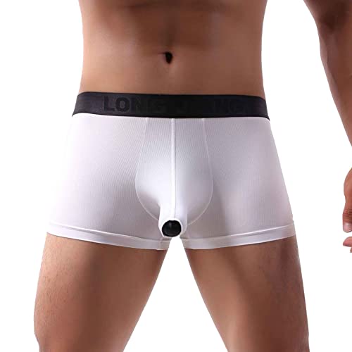 Herren Boxershorts Herren Unterwäsche Slip Weiche Mesh Sexy Tanga Sexy UnterwäSche Mit Loch Männer Sommer Sexy Softty Briefs Low Slip Unterhose Unterwäsche von BOTCAM