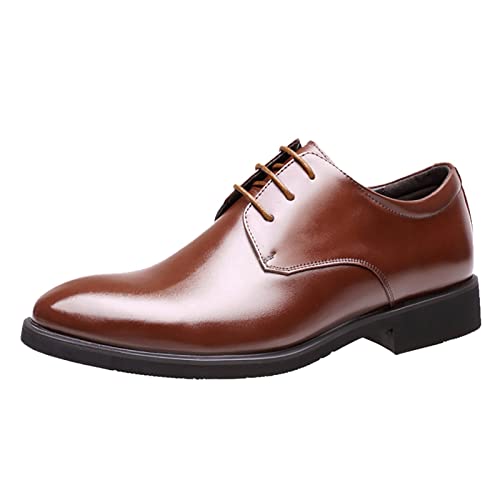 Herren Derby Leder Smokingschuh Lackschuhe Business Schnürhalbschuhe Anzugschuhe Oxford Smoking Lackleder Brogue Hochzeit Schuhe Hochzeitsschuh Lack Lederfutter Schnürhalbschuhe von BOTCAM