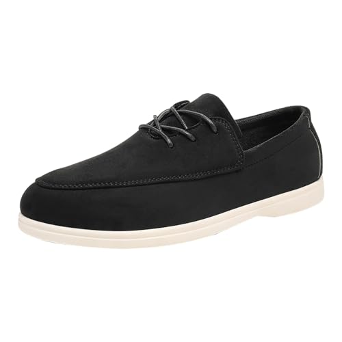 Herren Slip-On-Loafer Sneaker Halbschuhe Turnschuhe Leichte Businessschuhe Arbeitsschuhe Weiche Bequeme Rutschfester Sohle Mokassins Fahrschuhe Bootsschuhe Loafer Freizeitschuhe Lederschuhe von BOTCAM