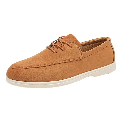 Herren Slip-On-Loafer Sneaker Halbschuhe Turnschuhe Leichte Businessschuhe Arbeitsschuhe Weiche Bequeme Rutschfester Sohle Mokassins Fahrschuhe Bootsschuhe Loafer Freizeitschuhe Lederschuhe von BOTCAM