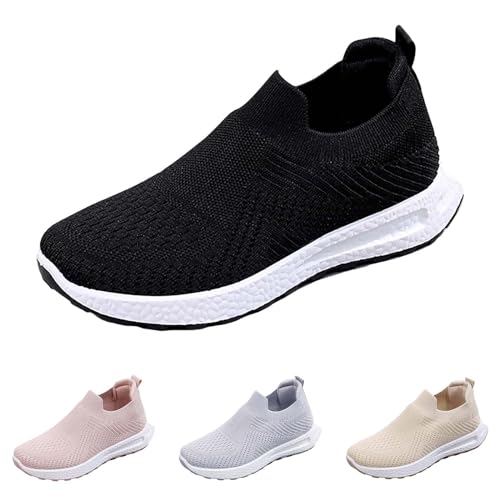 Laufschuhe Damen Und Herren Slip On Orthopädische Sneakers Mesh-Obermaterial Atmungsaktive Wanderschuhe Bequem Freizeitschuhe mit Walking Outdoor Leicht Joggingschuhe Flache Sohle Schuhe Laufschuhe Damen Und Herren Slip On Orthopädische Sneakers Mesh-Obermaterial Atmungsaktive Wanderschuhe Bequem Freizeitschuhe mit Walking Outdoor Leicht Joggingschuhe Flache Sohle Schuhe von BOTCAM